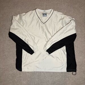 Nationwide Insurance Vintage Windbreaker Pullover XL Black White